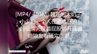 [MP4/ 403M] 超正的大奶子，小少妇一个人在家诱惑狼友，超级美乳撅着屁股掰开骚逼给狼友看骚穴自慰